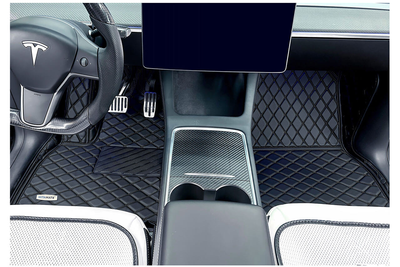 Black Black Luxury Custom Car Mats