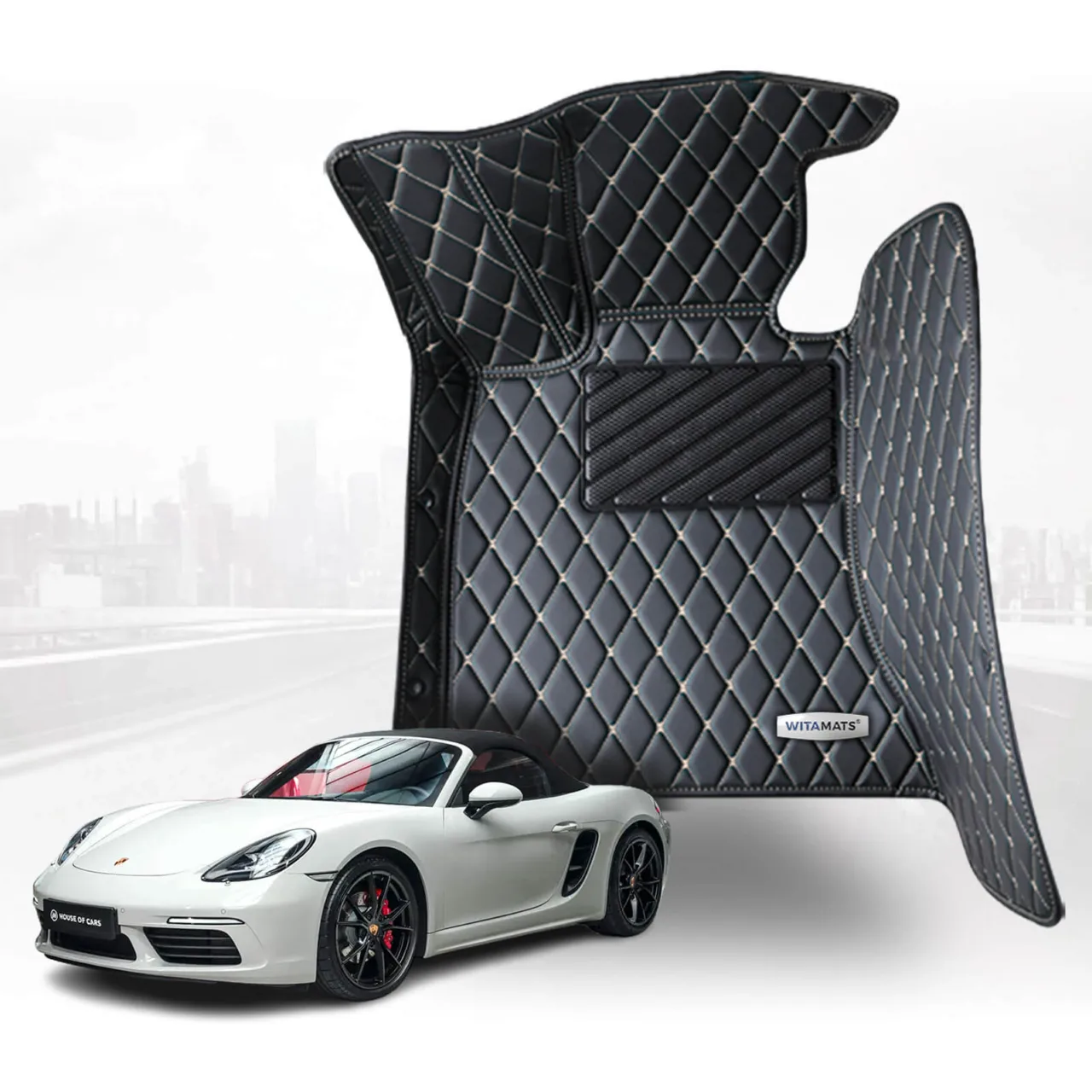 Custom Fit Floor Mats for 2017-2025 Porsche 718 Cayman/Boxster 982