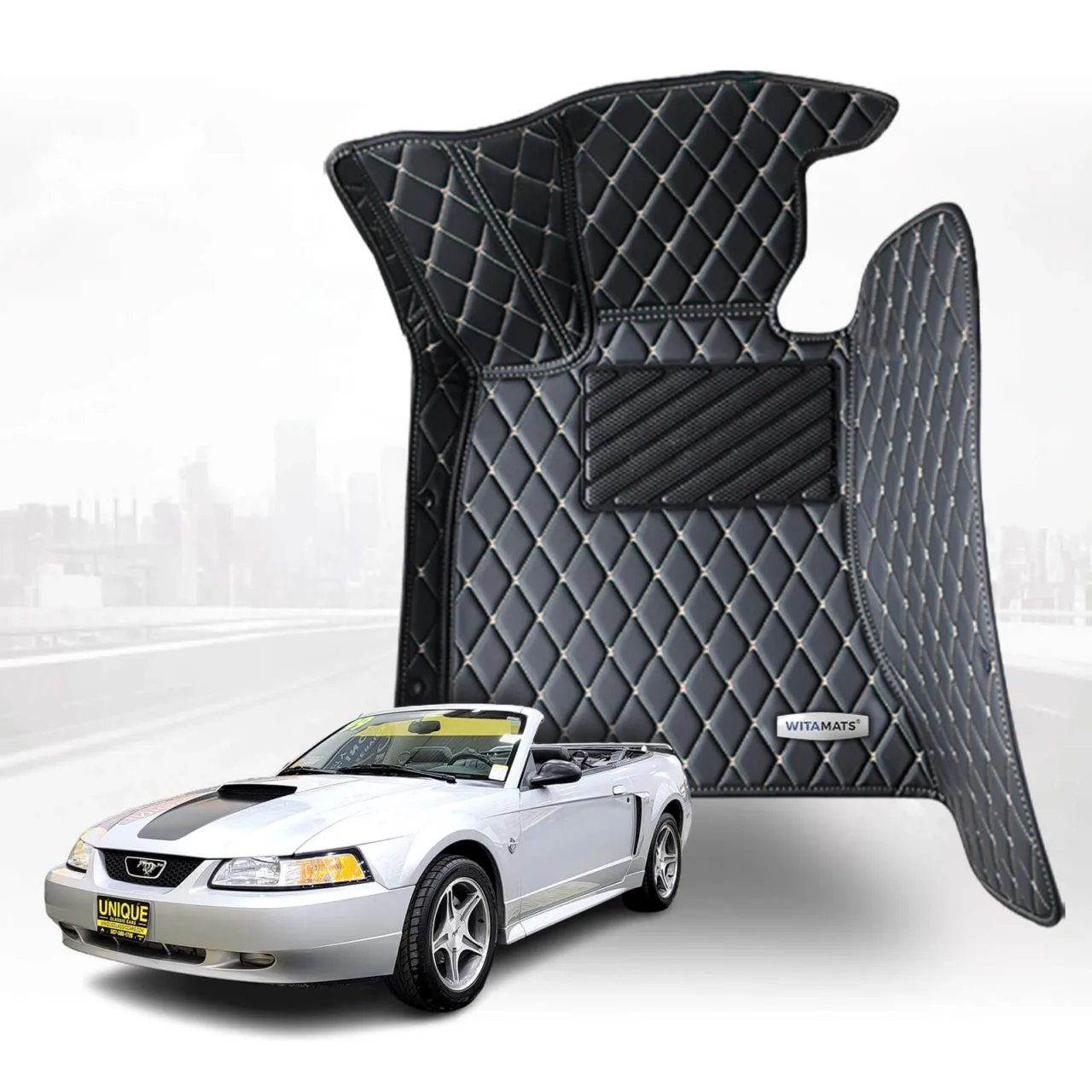 Custom Fit Floor Mats for 1994-2004 Ford Mustang SN95 (new edge)